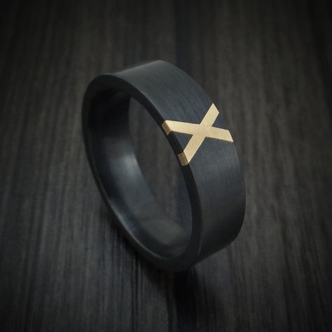 Fun Beauty Products, Zirconium Ring, Black Zirconium Ring, Cool Rings For Men, Mens Wedding Bands Tungsten, Seni Dan Kraf, Rings Cool, Wood Rings, Men's Ring