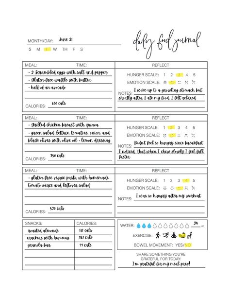 Mindful Eating Journal Printable, Intuitive Eating Journal, Daily Food Diary, Food Sensitivities Log Pages, Meal Planner, PDF Download goodnotesplanner #2024planner⚫ Eating Journal Food Diary, Diet Diary Journals, Meal Log Bullet Journal, Daily Food Log Printable Free, Wl Journal, Food Diary Ideas, Food Sensitivity Journal, Food Journal Ideas, Eating Diary