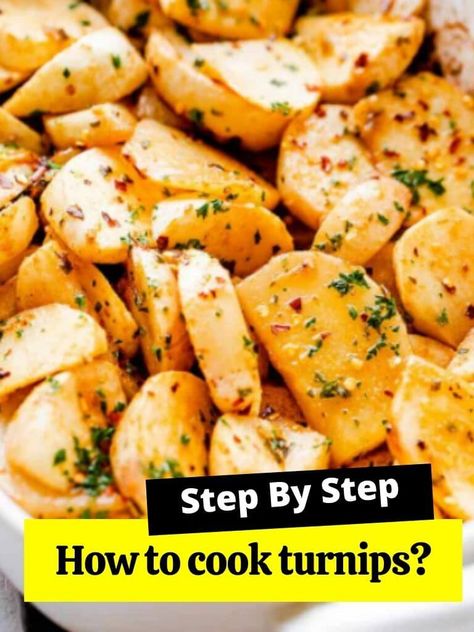 How To Fix Turnips, How To Cook A Turnip, How To Cook Turnips Recipes, White Turnip Recipes, Turnips And Potatoes Recipe, Cooking Turnips, How To Cook Parsnips, How To Cook Turnips, White Turnip