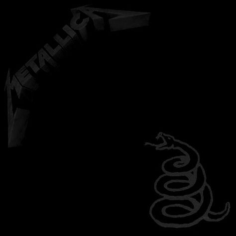 Metallica; Black Album (1991) Metallica Album Covers, Kirk Hammett Guitars, Metallica Tattoo, Metallica Black Album, Metallica Albums, Metallica Cover, Metallica Black, Bob Rock, Metallica Band