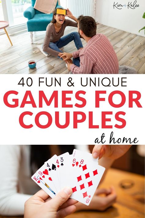 Fun Stay At Home Date Ideas, Married Couple Games Ideas, Husband And Wife Games Fun, Funny Games For Couples At Home, Games To Play With Your Spouse, Game Night Date At Home, Diy Couples Games For Two, First Date Games, Group Games For Married Couples