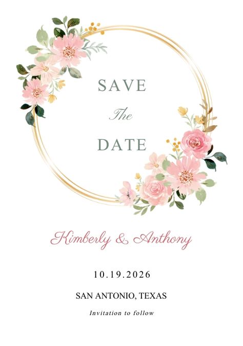 Save The Date Templates Free Download, Save The Date Posters, Save The Date Online, Card For Wedding, Save The Date Template, Save The Date Templates, Save The Date Card, Document Templates, Save The Date Invitations