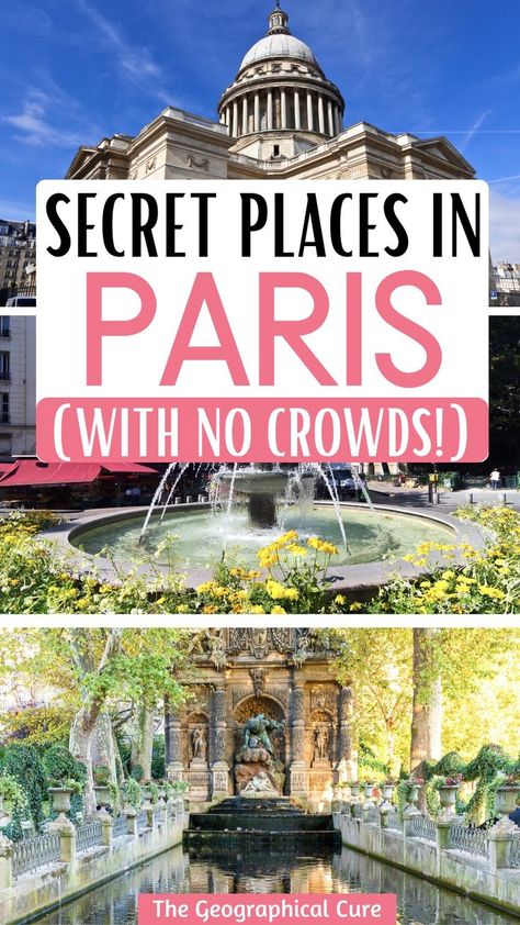 Pinterest pin for 30+ Secret Spots & Hidden Gems in Paris Paris Picnic Outfit, Unusual Things To Do In Paris, Paris Off The Beaten Path, Paris Non Tourist, Cool Places In Paris, Parks In Paris, Must See In Paris, Paris Must See Things To Do, Non Touristy Things To Do In Paris