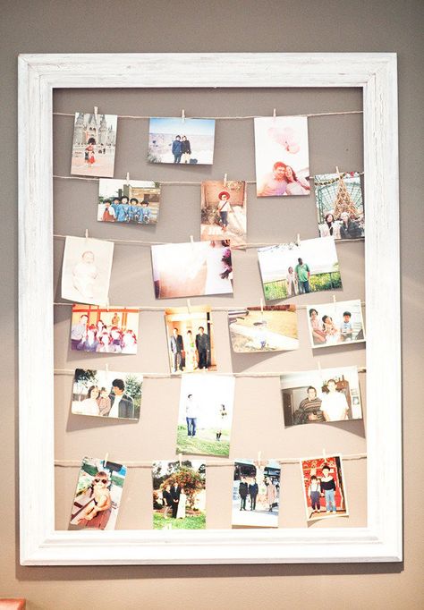 20 Cool DIY Photo Collage For Dorm Room Ideas | Home Design And Interior Foto Muro Collage, Vstupná Hala, Photo Collage Diy, Collage Des Photos, Collage Foto, Collage Mural, Collage Diy, Decoration Photo, Diy Picture