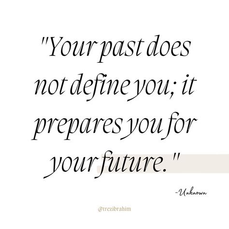 Your past does not define you; it prepares you for your future.✨ ~Unknown The lessons of the past shape our resilience for the future.💖 Reflecting on this, I've embraced the transformative power of learning from experience.🌟 Don't let your past define you; let it refine you for a brighter future.✨🌈 The Past Is In The Past, Vision 2024, Character Aesthetics, The Revenant, Bright Future, Poetry Quotes, Future Tattoos, Don't Let, Looking Back