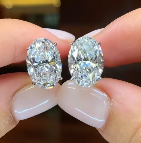 Excited to share the latest addition to my #etsy shop: Gorgeous Oval Cut Moissanite Stud Earrings, 2.8 Carat D/VVS1 Moissanite Stud, Women Stud Women, Romantic Earrings, Art Deco Wedding Rings, Oval Moissanite, Metal Detail, Moissanite Earrings, Stud Jewelry, Jewelry Images, Engagement Rings For Men