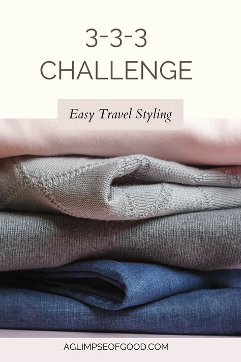 The EASY THREE! Pack for over a week with 3, 3, and 3 and have more room in your suitcase to bring home a few extras😉
#travelpacking #styleover50 #womenover50 Packing For 5 Day Trip Carry On, Pack Clothes For A Trip, 5 Day Wardrobe Packing Light, 3 Day Outfit Packing, 3 3 3 Packing, What To Pack For 10 Day Trip, Packing For A 3 Day Trip, 3 Day Weekend Packing List Fall, 5 Day Trip Outfits