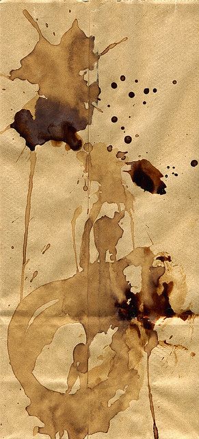 Coffee Stains Aesthetic, Coffee Stain Aesthetic, Paint On Brown Paper, Coffee Stained Paper Art, Coffee Stained Paper Background, Coffee Paper Art, Brown Painting Aesthetic, Art On Brown Paper, Brown Paper Drawing