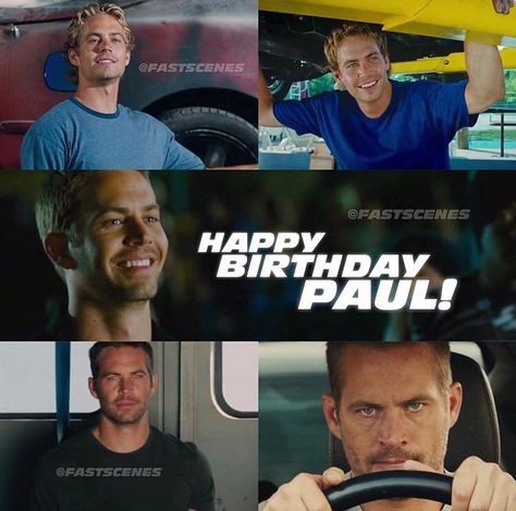 #RIP Paul Walker Happy Birthday Paul Walker Birthday, Guy Humor, Happy Birthday Paul, Actor Paul Walker, Paul Walker Pictures, Rip Paul Walker, Last Ride, Car Memes, Vin Diesel