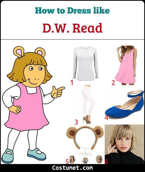 Dw Arthur Halloween Costume, Arthur And Dw Costume, Dw Costumes, Arthur Halloween Costume, Teacher Book Character Costumes, Arthur Costume, Movie Character Ideas, Book Characters Dress Up, Birthday Extravaganza