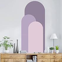 Boho Arch Wall, Girls Boho Bedroom, Arch Wall Decal, Boho Bedroom Wall Decor, Decal Wallpaper, Boho Rainbow Wall, Lavender Wall, Boho Arch, Rainbow Wall Decal