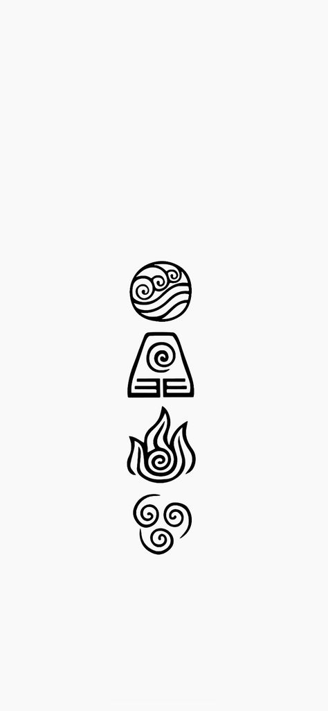 Avatar Symbols Tattoo, The Last Avatar Tattoo, Avatar Air Bender Tattoo, Avatar Tattoos The Last Airbender, Earthbender Tattoo, Simple Avatar Tattoo, The Last Airbender Drawings, Earth Bending Tattoo, Small Avatar Tattoo