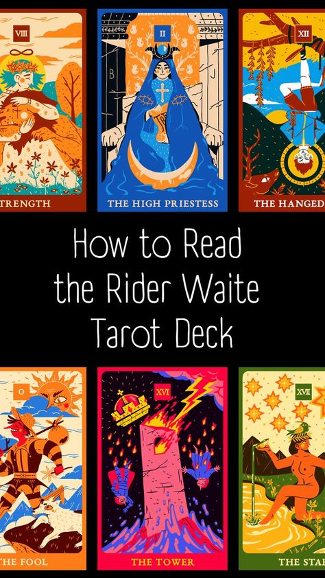 Innovative and illustrative, it's no surprise the Rider Waite tarot deck has been the most popular choice for tarot card readings for more than 100 years. The Rider Tarot Deck, Tarot Cards Major Arcana, Rider Waite Tarot Cards, Tarot Card Readings, Rider Waite Tarot Decks, Rider Waite Tarot, Tarot Major Arcana, Rider Waite, Reading Tarot Cards