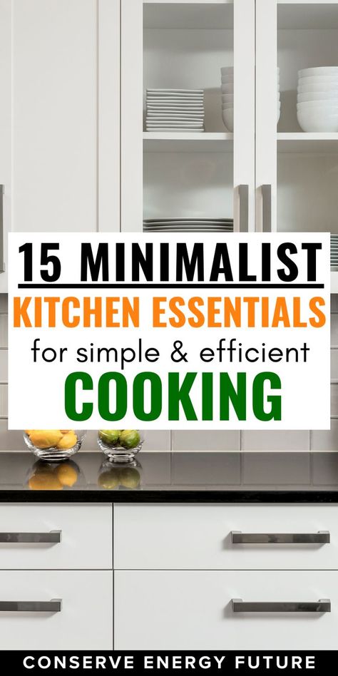 Looking for minimalist kitchen essentials? Discover our ultimate list of minimalist kitchen essentials that make cooking simple and efficient. From minimalist utensils to a kitchen essentials checklist, explore ideas for small spaces, modern minimalist kitchens, and rustic designs. Whether you need minimalist dorm room kitchen essentials or modern essentials for RVs, find the perfect inspiration for your minimalist kitchen setup! Kitchen Organization Ideas Cabinets, Minimalist Kitchen Organization, Minimalist Dorm Room, Kitchen Essentials Checklist, Kitchen Utensils List, Minimalist Kitchen Essentials, Kitchen Checklist, Dorm Room Kitchen, Minimalist Dorm