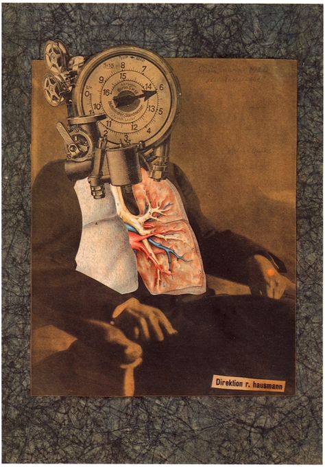 Raoul Hausmann’s Self-portrait of the Dadasopher, collage- photomontage, 1920. Raoul Hausmann, Art Manifesto, John Heartfield, Dada Artists, Hans Richter, Dada Collage, Dada Movement, Tristan Tzara, Hans Arp