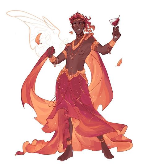 Phoenix Oc Male, Flame Character Design, Phoenix Character Design, Fire Genasi Male, Phoenix Oc, Phoenix Art, Dungeons And Dragons Characters, Dnd Art, Character Design References