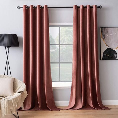 Amazon.com: MIULEE 2 Panels Blackout Velvet Curtains Solid Soft Grommet Mustard Yellow Curtains Thermal Insulated Soundproof Room Darkening Curtains / Drapes / Panels for Living Room Bedroom 52 x 84 Inch : Home & Kitchen Classical Living Room, Rose Curtains, Dry Rose, Soundproof Room, Insulated Curtains, Dusty Rose Pink, Drape Panel, Grey Curtains, Custom Drapes