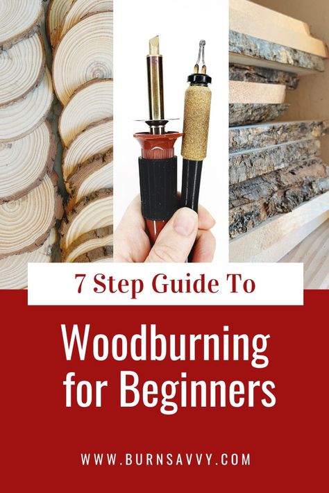 Wood Burning for Beginners: 7 Step Guide [What I Wish I'd Known] Wood Burning For Beginners, Beginner Wood Burning Projects, Beginner Wood Burning, Wood Burning Tips, Wood Burning Patterns Stencil, Wood Burning Pen, Wood Burning Stencils, Wood Burning Techniques, Wood Carving Tools Knives