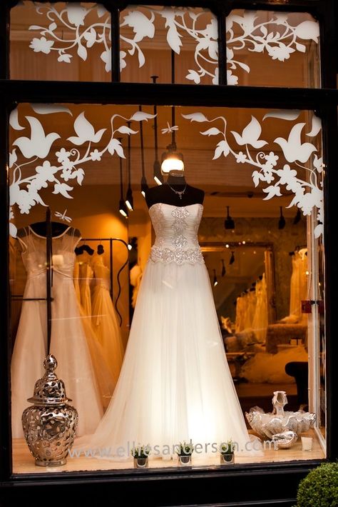 Bridal Shop Interior, Bridal Shop Decor, Bridal Shop Ideas, Bridal Boutique Interior, Wedding Window, Boutique Decor, Wedding Dress Boutiques, Wedding Store, Boutique Interior