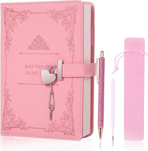 Amazon.com : JiaoJiRen Heart-Shaped Lock diary with pen,A5 Size Soft PU Leather Locking Journal Personal Planner Writing Notebook Secret Notebook Gift for Adults,kids,Writers girls&women.(Pink). : Office Products Amazon Notebook, Journalling Aesthetic, Hope Aesthetic, Lock Diary, Diary For Girls, Notebook Aesthetic, Diary With Lock, Aesthetic Notebook, Stationery Gifts