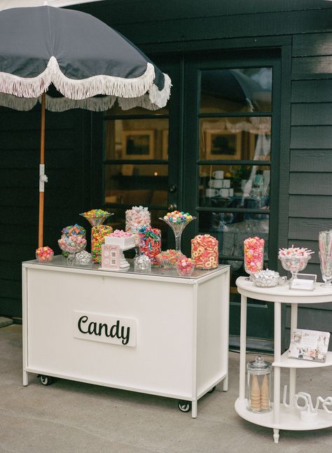 Discover the ultimate candy lover's paradise for your wedding! With AHA Sugar Co.'s vibrant candy cart, add a sprinkle of fun and a rainbow of flavors to your celebration. This whimsical twist on wedding treats isn't just delicious—it's a vibrant, personalized detail that will make your big day unforgettable. From Weddings in Woodinville #WeddingCandyCart #CandyLoversDream #PersonalTouchWedding #SweetTreatCorner #ColorfulWeddingIdeas Lolly Station Wedding, Candy Table Ideas Wedding, Candy Bar Cart, Candy Table Wedding, Candy Cart Wedding, Wedding Candy Bar Buffet, Colorful Candy Bar, Candy Station Wedding, Candy Booth