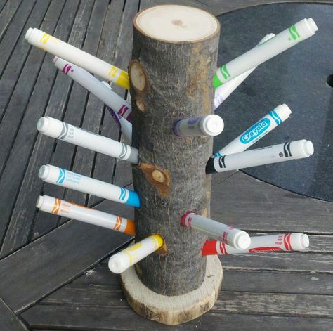 this is cool for pre school Outdoor Learning Spaces, Forest School Activities, Reggio Classroom, Outdoor Nursery, Nature School, Writing Area, Pen Storage, Natural Playground, Outdoor Classroom