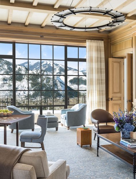 Aspen Mountain House | Ferguson & Shamamian Aspen Colorado Homes Interiors, Aspen Mountain House, Aspen Interior Design, Ferguson Shamamian, Colorado Interior Design, Aspen Lodge, Cabin Style Homes, Aspen House, Aspen Mountain