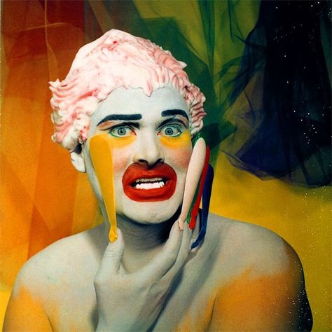 Leigh Bowery | Dazed Queer Fashion Tomboys, Kid Makeup, Leigh Bowery, Drag Make-up, Rocker Outfit, Magazine Images, Drag Makeup, Queer Fashion, Romantic Scenes