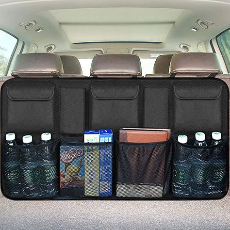 9 In-Car Organizers To Keep Your Family Tidy - A Girls Guide to Cars Car Boot Organiser, Van Organization, Car Trunk Organizer, Car Trunk Storage, Camping Accesorios, Wallpaper Luxury, Trunk Organizer, Backseat Car Organizer, Large Storage Bags