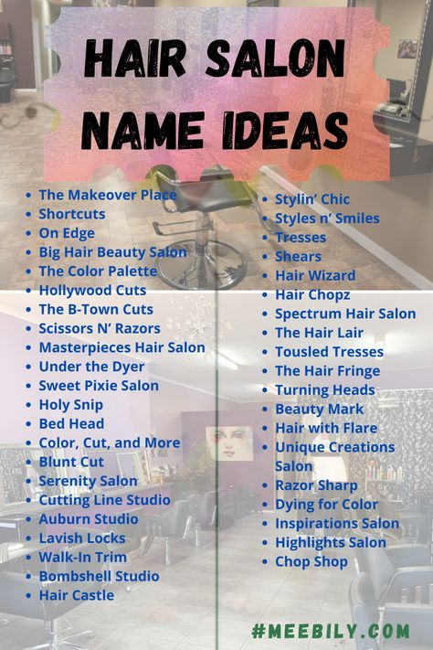 Hair Stylist Ig Names, Username For Hairstylist, Hair Page Names Ideas, Cosmetology Username Ideas, Beauty Saloon Names Ideas Unique, Hairsalon Ideas Name, Home Hair Braiding Salon Ideas, Hair Stylist Username Ideas, Hair Stylist Names Ideas Business