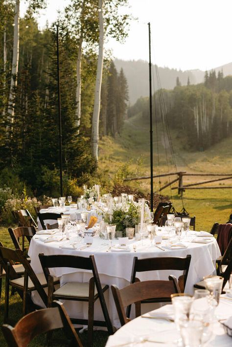 Makenzie Core, Deer Valley Wedding, Deer Valley Resort, Deer Wedding, Deer Valley, Valley Wedding, Western Wedding, Table Setup, Resort Wedding