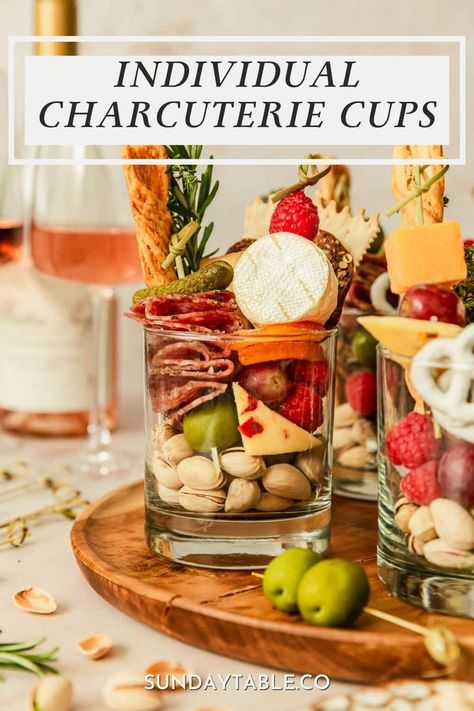 Food cups have become a popular finger food for parties. But these individual charcuterie cups are definitely my favorite! With meat, cheeses, nuts, fruits, crackers, & olives, these mini cups are so cute & easy to DIY. Make these party cups for birthday parties, Easter, Christmas, Halloween, bridal showers, weddings, & more! They're also one of my favorites for brunch set-ups. Display them on a cupcake tower or snack table. If you're looking for an idea for a pretty appetizer, give these a ... Individual Charcuterie Cups, Beef Wellington Bites, Food For Parties, Individual Charcuterie, Frozen Pudding, Food Cups, Halloween Bridal Showers, Charcuterie Cups, Mini Cups