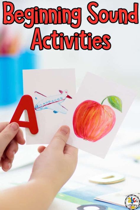 Are you looking for resources to help your students learn letter sounds? Try these fun, hands-on Beginning Sounds Activities! Click on the link to learn more! https://abcsofliteracy.com/beginning-sounds-activities/ Prek Small Group, Beginning Sounds Activities, Sounds Activities, Sound Activities, Letter Sound Recognition, Letter Sound Activities, Letter Sound, Beginning Sound, Beginning Sounds