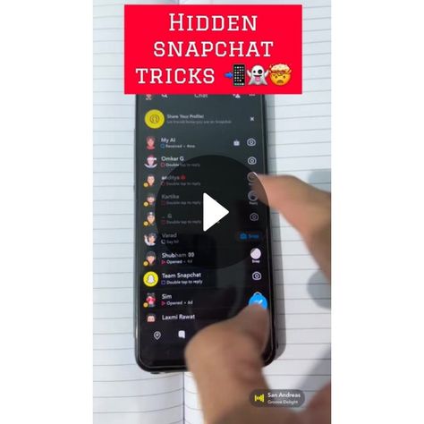 Hidden snapchat tricks 📲👻🤯 Snapchat Tricks, Snapchat Secrets, Snapchat Hacks, Android Phone Hacks, Phone Hacks, Iphone Hacks, Public Profile, Snapchat Stories, Good Music