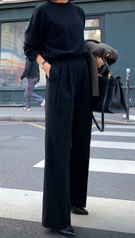 [PaidAd] 91 Best Trousers Pants Tips This Autumn You Will Love # Classy Pants Outfits Chic, Black Evening Dress Elegant Midi, Edgy Office Style, Trendy Minimalist Outfits 2023, Womens Black Tie Outfit, Architect Fashion Women Outfits, Black Dress Outfit Classy Elegant Formal, Dark Pants Outfit, Dark Minimalist Outfit