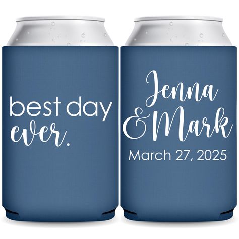 Wedding Can Coolers Personalized Wedding Favors for Guests in Bulk Beer Holders for Wedding Party Gift Bag Best Day Ever Bridal Party Favors Wedding Party Gift Bags, Bridal Party Favors, Beer Holders, Custom Wedding Favours, Wedding Party Gift, Personalized Wedding Favors, Wedding Souvenirs, Wedding Favors For Guests, Spelling And Grammar