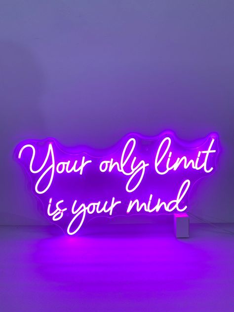 #NeonSigns #BrightIdeas #NeonCrafts #DIYNeon #NeonLightSigns #BrightIdeas Work Neon Sign, Yoga Neon Sign, Neon Sentences, Gym Led Lighting, Cool Neon Signs Quotes, This Is Your Sign, Led Quotes, Neon Sign Quotes, Neon Installation