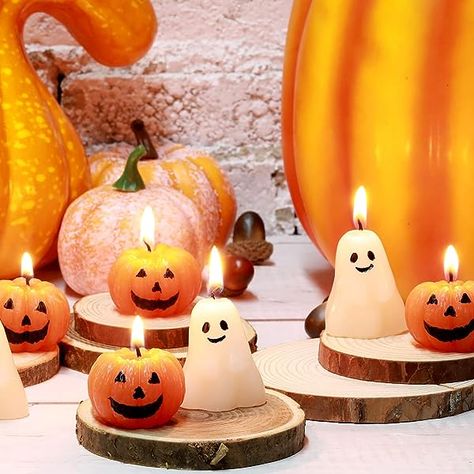 Fall Candle Decor, Black Cat Witch, Shaped Candles, Ghost Candles, Fall Candle Scents, Novelty Candles, Pumpkin Scent, Pumpkin Candle, Halloween Candle