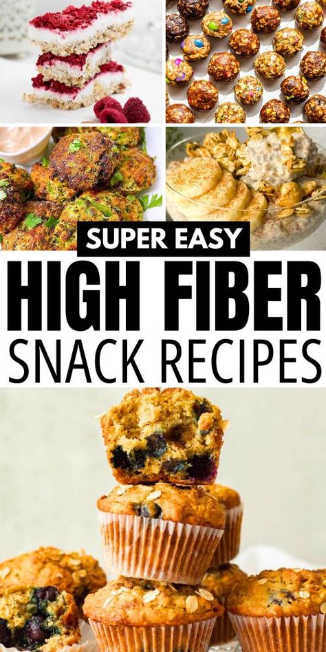 Discover the best high fiber snacks that are both healthy and high in protein. These easy and quick recipes are perfect for kids, low carb, and low calorie diets, offering delicious options to help with constipation. Healthy Fiber Foods Meals, Best High Fiber Snacks, Foods High In Protein And Fiber, High Fiber Protein Snacks, Foods That Are High In Fiber, High Fiber Easy Meals, High Fiber Appetizers, Fiber Protein Balls, Fiber And Protein Snacks