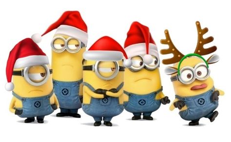 Merry Christmas Minions, Christmas Minions, Minions Clips, Buu Monster Inc, Minions Christmas, Dog Paw Print Art, Minion Gifts, Disney Characters Christmas, Minion Christmas