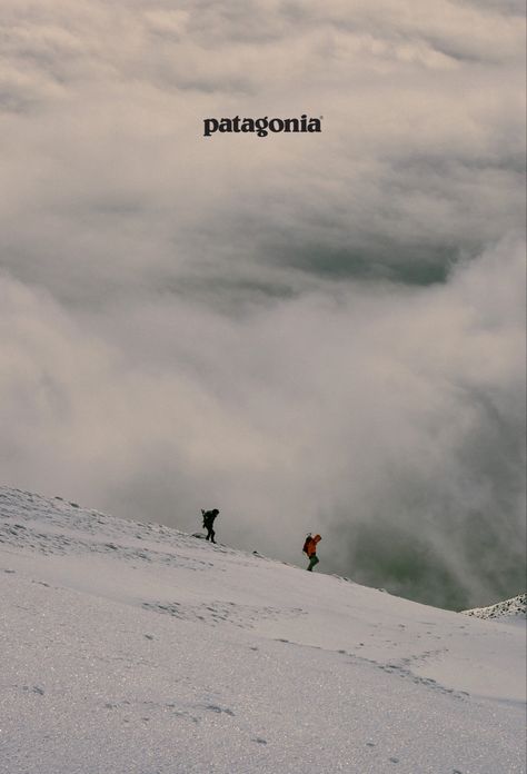 Patagonia Magazine Cover, Patagonia Magazine, Patagonia Photography, Patagonia Mountains, Ski Design, Mountains Snow, Vintage Poster Design, Dorm Posters, Adventure Aesthetic