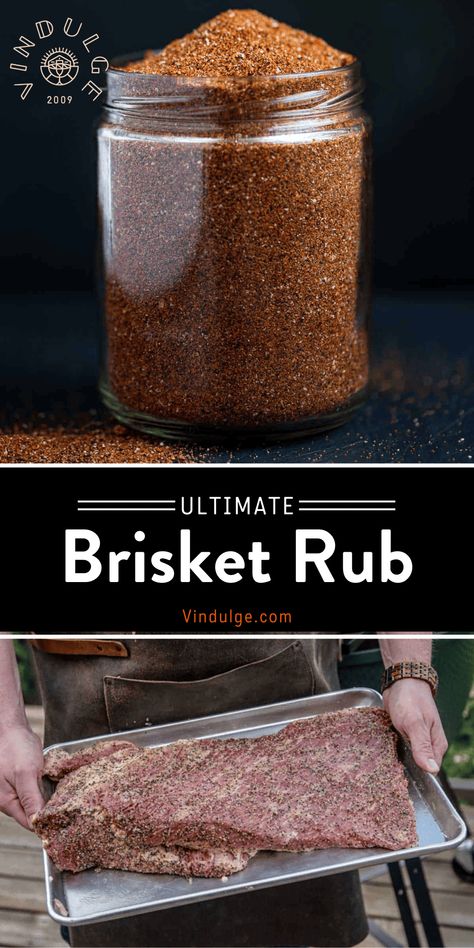 Smoked Brisket Seasoning, Brisket Rubs For Smoker, Brisket Dry Rub Recipe, Rub For Brisket, Beef Rub Recipe, Best Brisket Rub, Smoked Brisket Rub, Brisket Rub Recipe, Brisket Seasoning