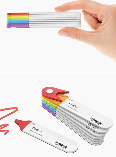 Functional Portable Stationery For Daily Use, Pen Packaging Design, Portable Products, Pen Product Design, Playful Pencil Stationery For Everyday Use, Inspirational Quotes For Sisters, Muji Retractable Pens, Marker Design, Cool Stationary