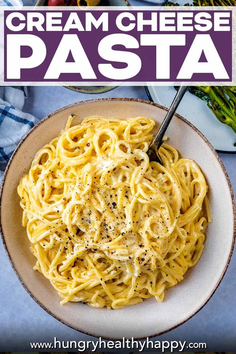 Easy Pasta Toppings, Plain Pasta Recipes Simple, Plain Pasta Recipes, Easy Cream Cheese Pasta, Plain Pasta, Spaghetti Dishes, Creamy Cheesy Pasta, Pasta Toppings, Weekend Baking