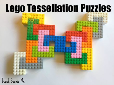 lego tessellation puzzles Homemade Kinetic Sand, Apple Science Experiments, How To Make Pinwheels, Lego Library, Paper Spinners, Science Experiments Kids Elementary, Lego Math, Library Themes, Pinwheels Paper