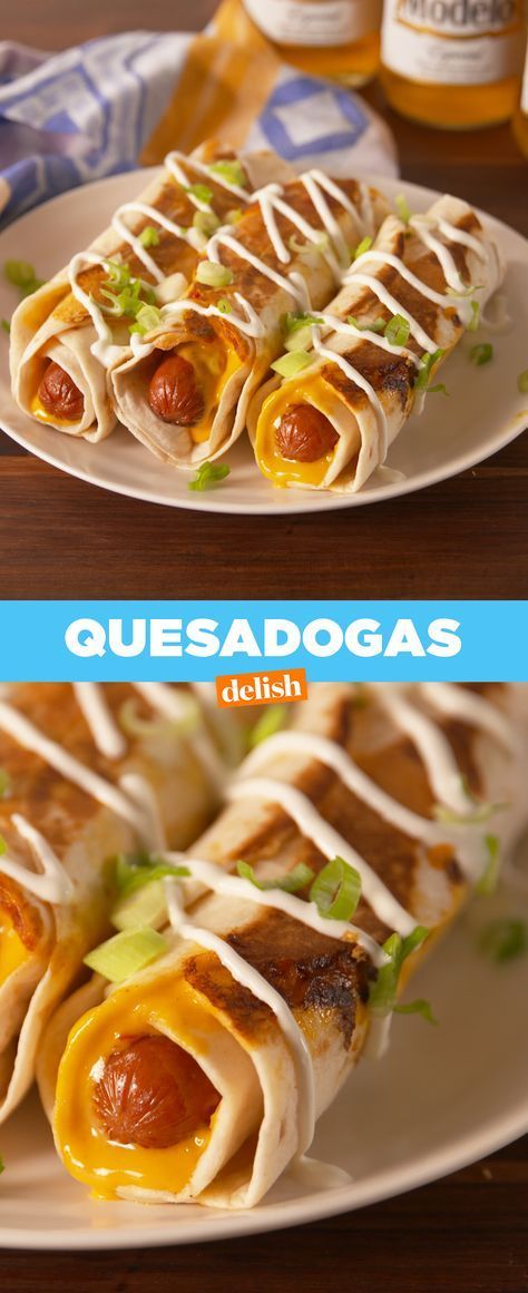 Family Recipes On A Budget, Quesadilla Hot Dogs, Hot Dog Seasoning Recipe, Food Party Ideas Buffet, Sausage Dog Recipes Dinners, Hot Dog In Tortilla Wraps, Tortilla Wrapped Hot Dogs, Hotdogs Wrapped In Tortillas, Taco Dogs Recipe