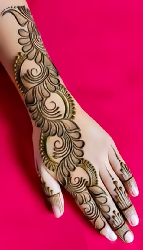 Both Back Hand Mehndi Designs, Mehndi Designs For Hands Simple Front, Back Arabic Mehndi Designs, Back Arabic Mehendi Designs, Arabic Mehndi Designs Right Hand, Mehndi Designs New Beautiful, Latest Simple Mehndi Designs Back Hand, Arabic Mehendi Designs For Hands, Mehandi Arabic Designs