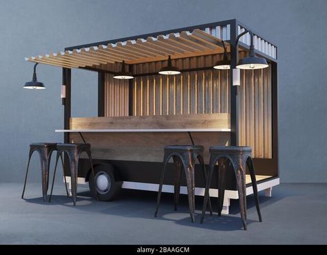 Kombi Food Truck, Food Stand Design, Foodtrucks Ideas, Coffee Food Truck, Food Stall Design, Gerobak Dorong, Dog Marketing, Catering Trailer, Mobile Food Cart