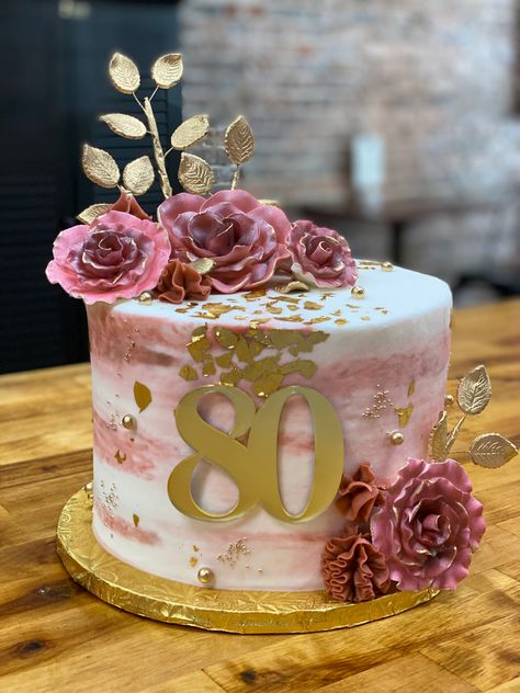 55 Th Birthday Cake, 80th Birthday Cake Design, Female 80th Birthday Cake, 99th Birthday Cake Ideas, 80 Th Birthday Cakes For Women, 90 Th Birthday Cake Ideas, Cakes For Grandmas Birthday, 80th Birthday Cake For Grandma, Birthday Cake For Grandma