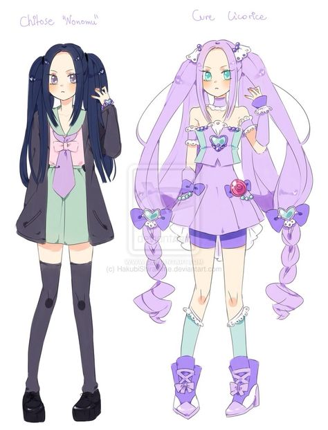 Precure Oc, Magical Girl Outfit, Magical Girl Aesthetic, Manga Drawing Tutorials, Anime Nerd, Cute Kawaii Drawings, Oui Oui, Female Character Design, Kawaii Drawings